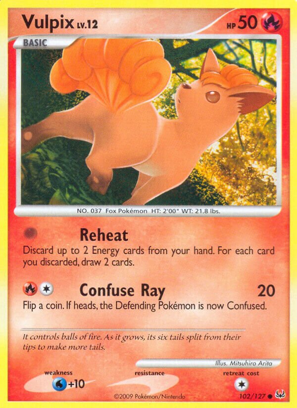 Vulpix 102/133 — Platinum (English Pokémon TCG card)