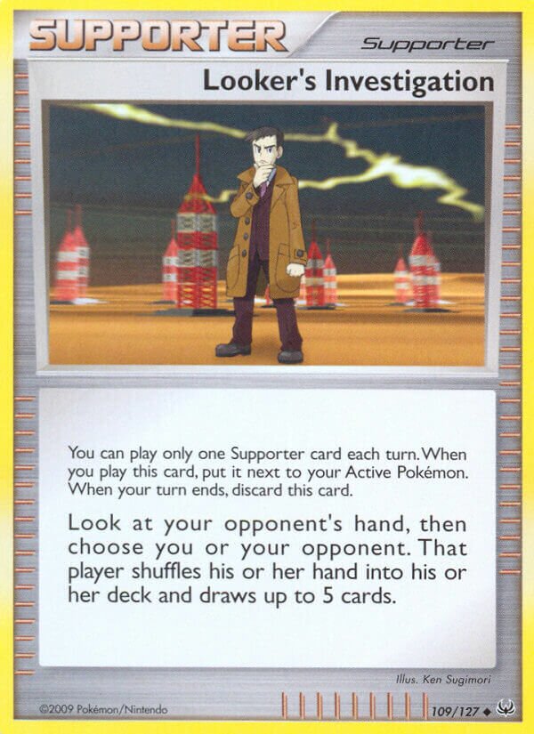 Looker's Investigation 109/133 — Platinum (English Pokémon TCG card)