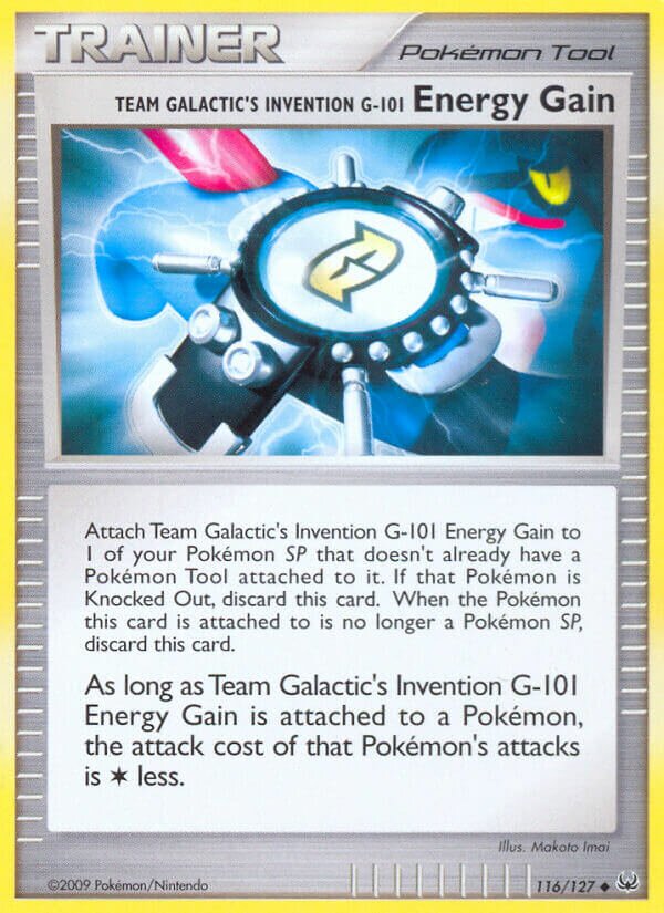 Team Galactic's Invention G-101 Energy Gain 116/133 — Platinum (English Pokémon TCG card)