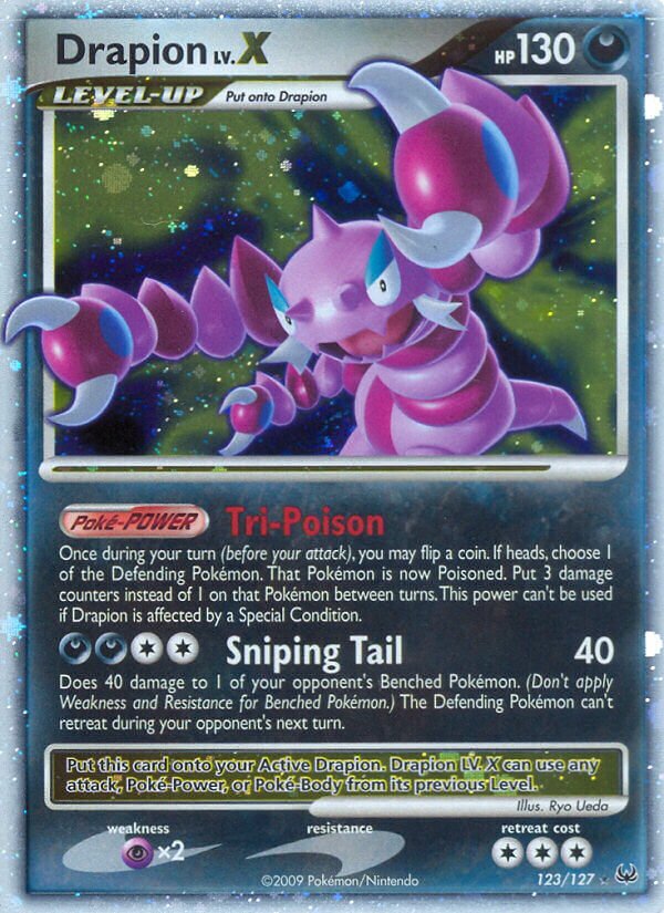 Drapion LV.X 123/133 — Platinum (English Pokémon TCG card)