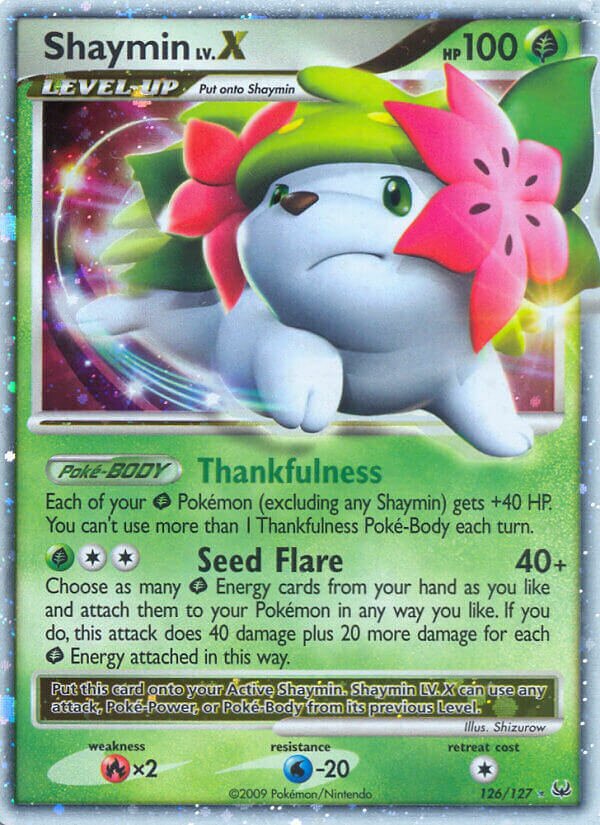 Shaymin LV.X 126/133 — Platinum (English Pokémon TCG card)
