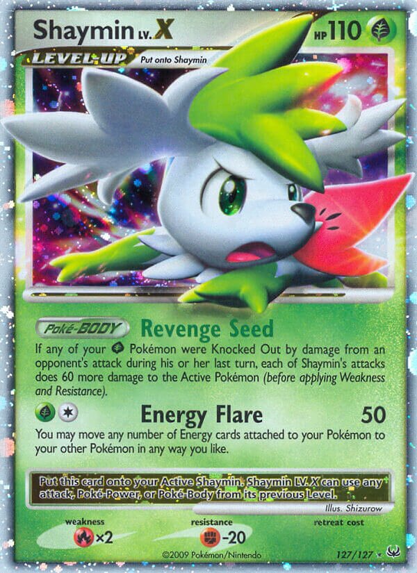 Shaymin LV.X 127/133 — Platinum (English Pokémon TCG card)