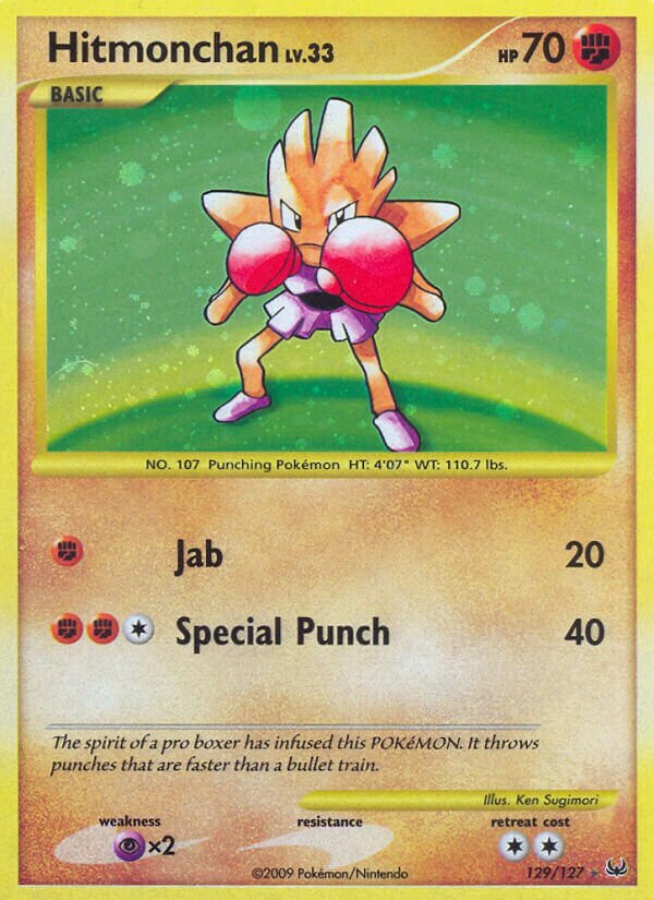 Hitmonchan 129/133 — Platinum (English Pokémon TCG card)