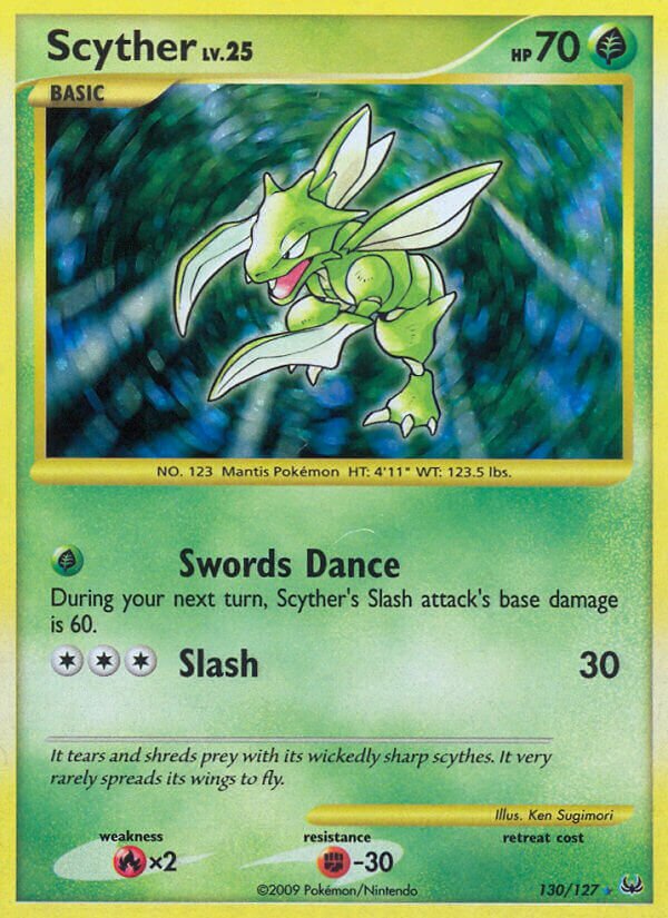 Scyther 130/133 — Platinum (English Pokémon TCG card)