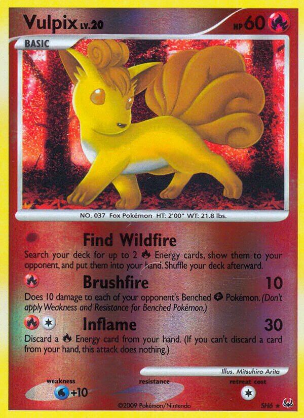 Vulpix SH6 — Platinum (English Pokémon TCG card)