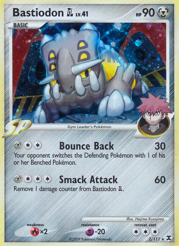 Bastiodon GL 002/119 — Rising Rivals (English Pokémon TCG card)