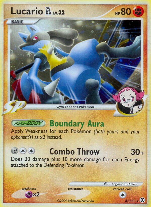 Lucario GL 008/119 — Rising Rivals (English Pokémon TCG card)