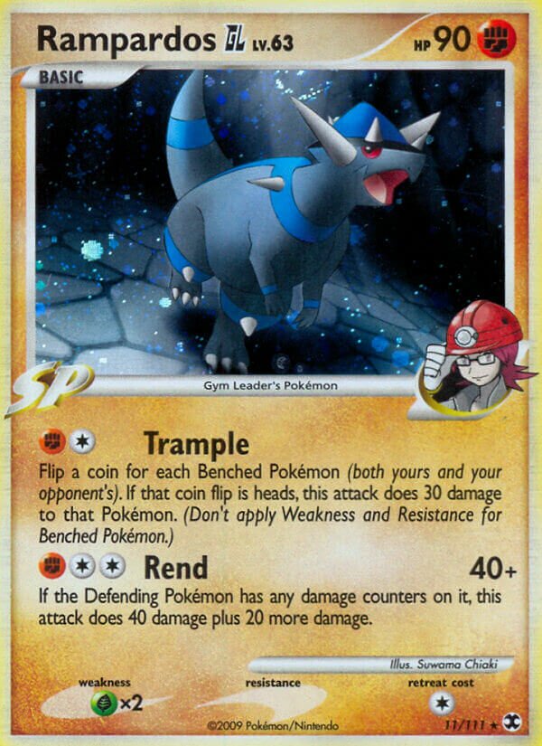 Rampardos GL 011/119 — Rising Rivals (English Pokémon TCG card)