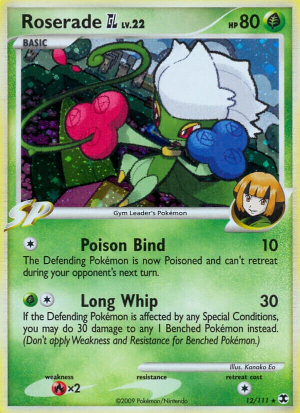 Roserade GL 012/119 — Rising Rivals (English Pokémon TCG card)