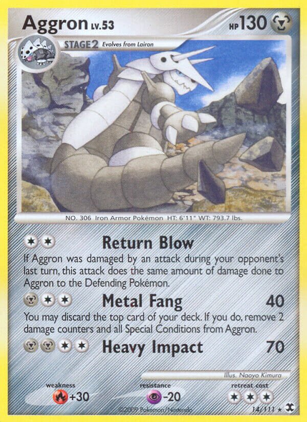 Aggron 014/119 — Rising Rivals (English Pokémon TCG card)