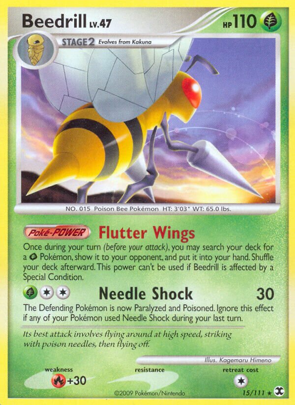 Beedrill 015/119 — Rising Rivals (English Pokémon TCG card)