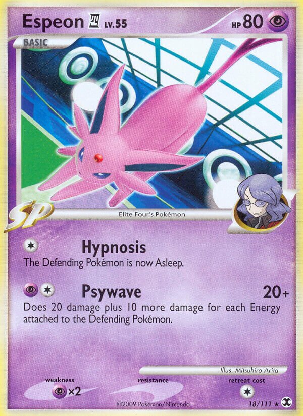 Espeon E4 018/119 — Rising Rivals (English Pokémon TCG card)