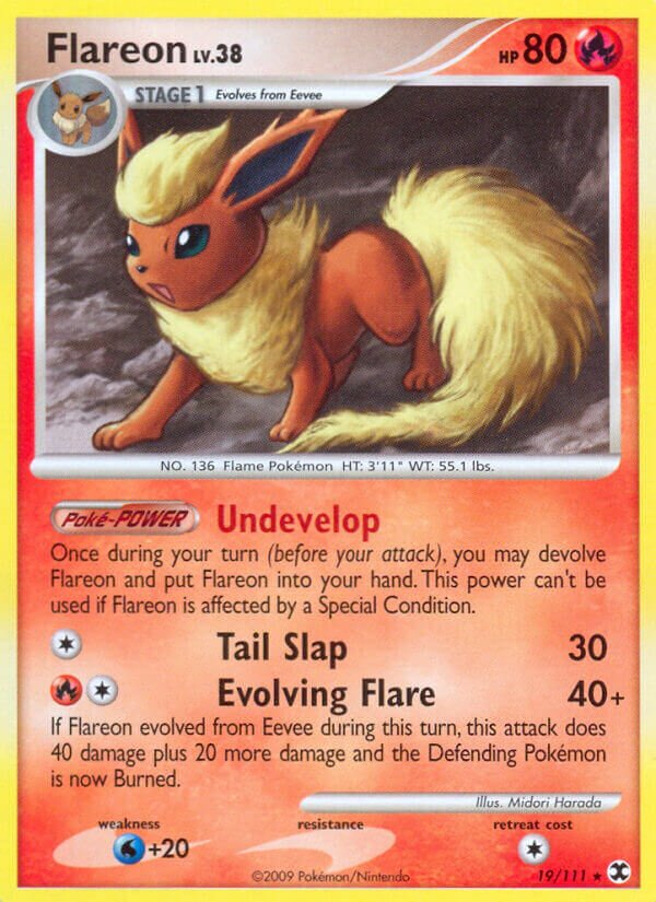 Flareon 019/119 — Rising Rivals (English Pokémon TCG card)