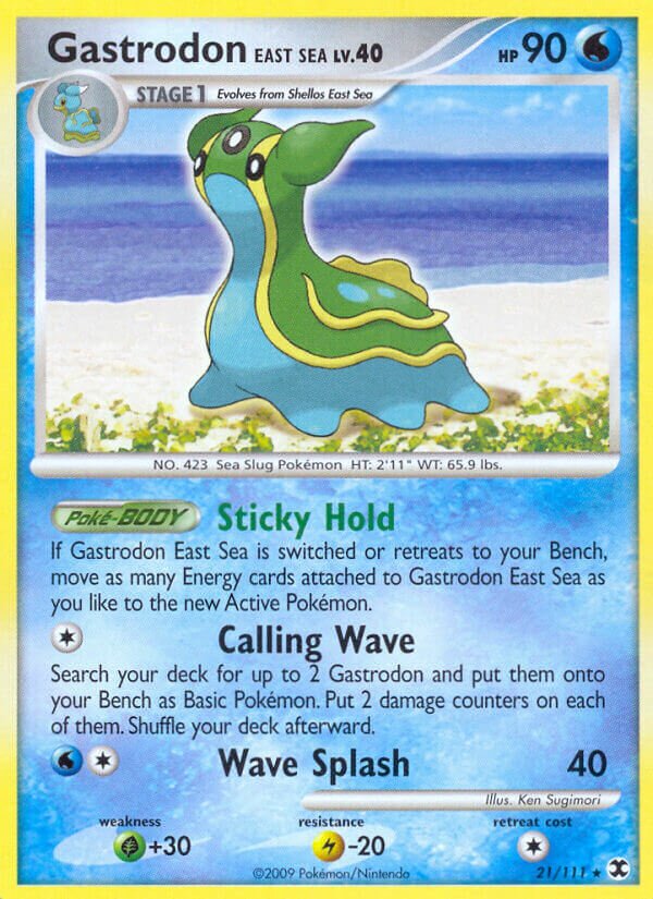 Gastrodon East Sea 021/119 — Rising Rivals (English Pokémon TCG card)