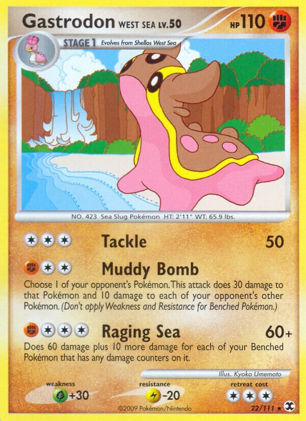 Gastrodon West Sea 022/119 — Rising Rivals (English Pokémon TCG card)