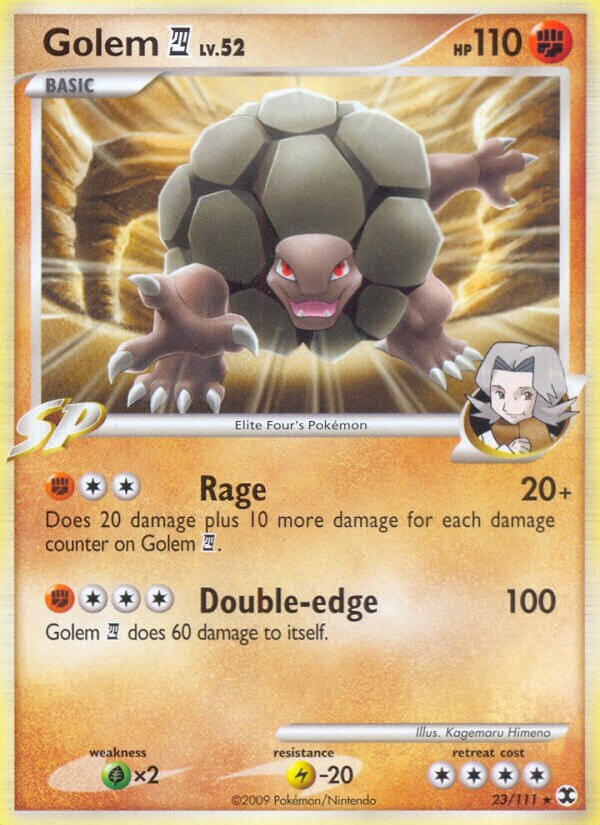 Golem E4 023/119 — Rising Rivals (English Pokémon TCG card)