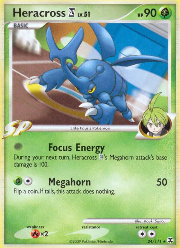 Heracross E4 024/119 — Rising Rivals (English Pokémon TCG card)