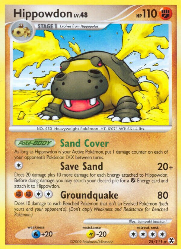 Hippowdon 025/119 — Rising Rivals (English Pokémon TCG card)