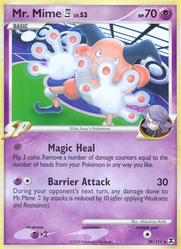 Mr. Mime E4 028/119 — Rising Rivals (English Pokémon TCG card)