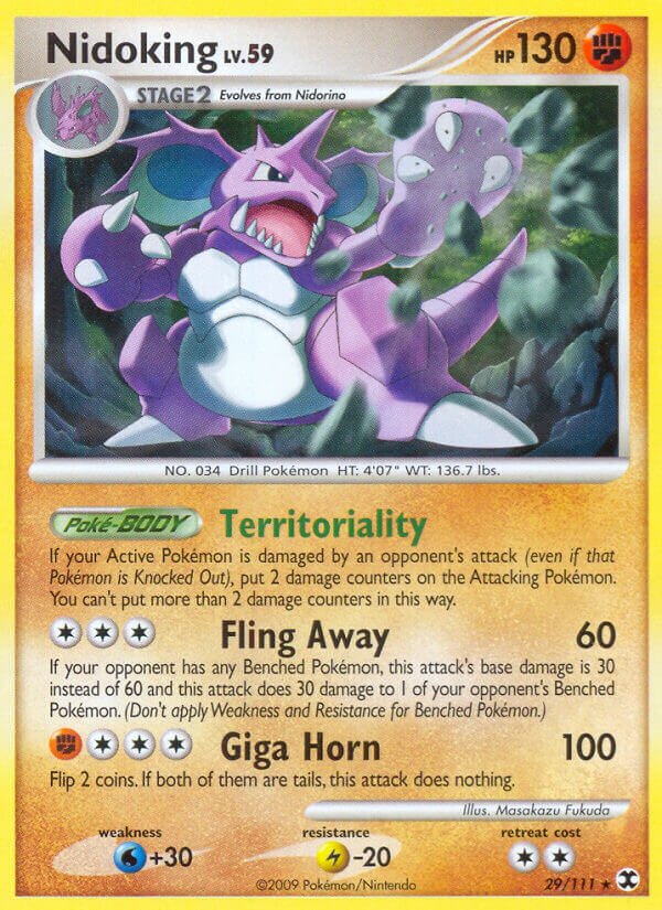 Nidoking 029/119 — Rising Rivals (English Pokémon TCG card)