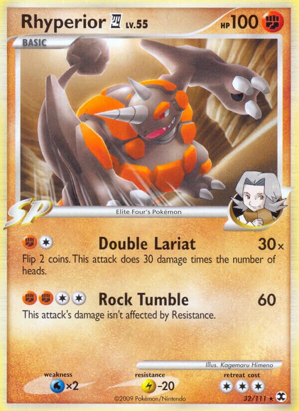 Rhyperior E4 032/119 — Rising Rivals (English Pokémon TCG card)