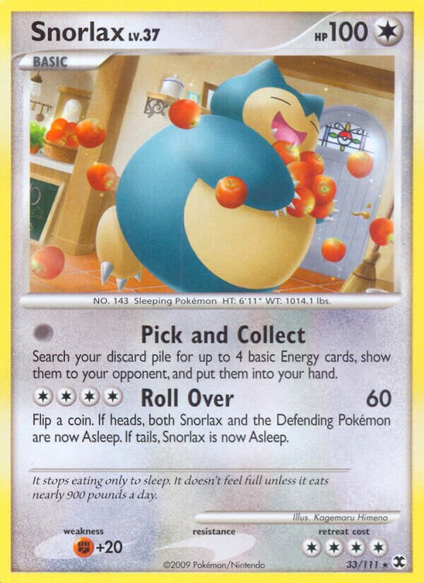Snorlax 033/119 — Rising Rivals (English Pokémon TCG card)