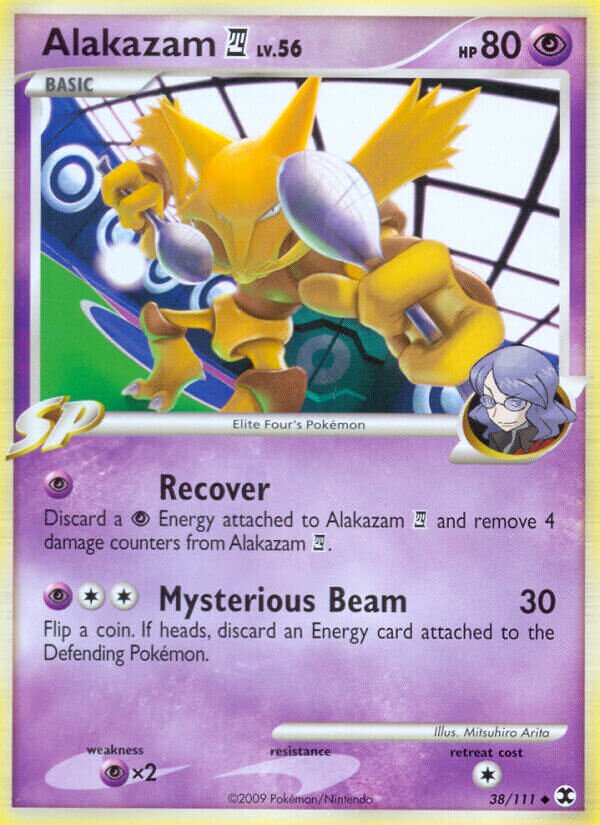 Alakazam E4 038/119 — Rising Rivals (English Pokémon TCG card)
