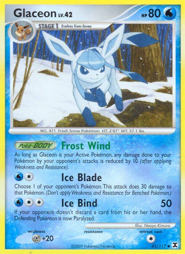 Glaceon 041/119 — Rising Rivals (English Pokémon TCG card)