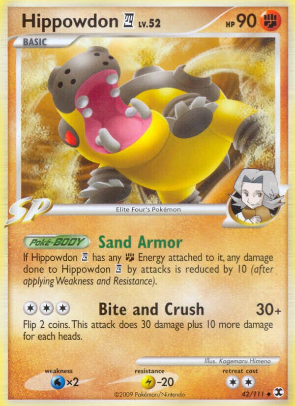 Hippowdon E4 042/119 — Rising Rivals (English Pokémon TCG card)