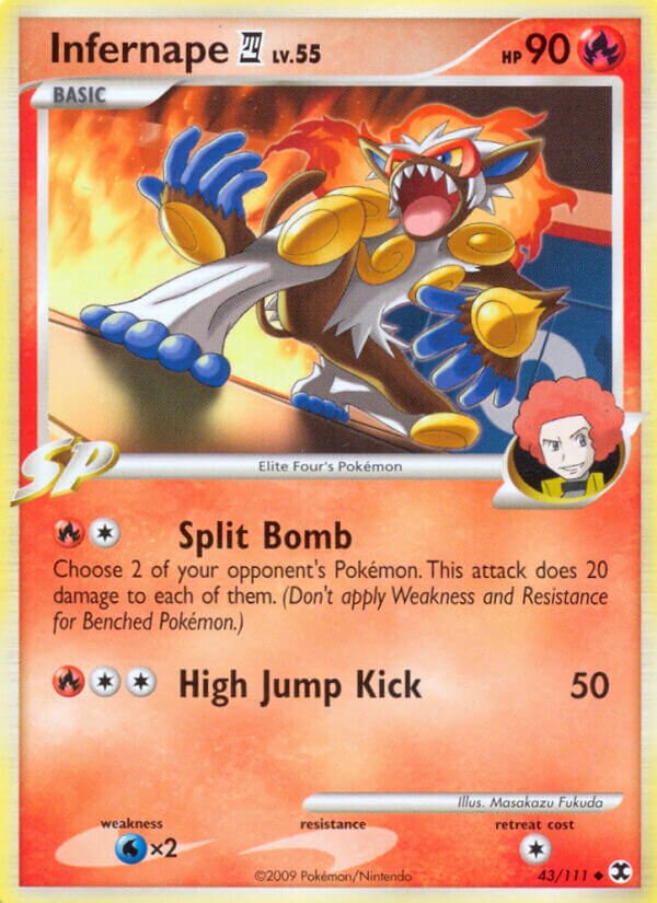 Infernape E4 043/119 — Rising Rivals (English Pokémon TCG card)