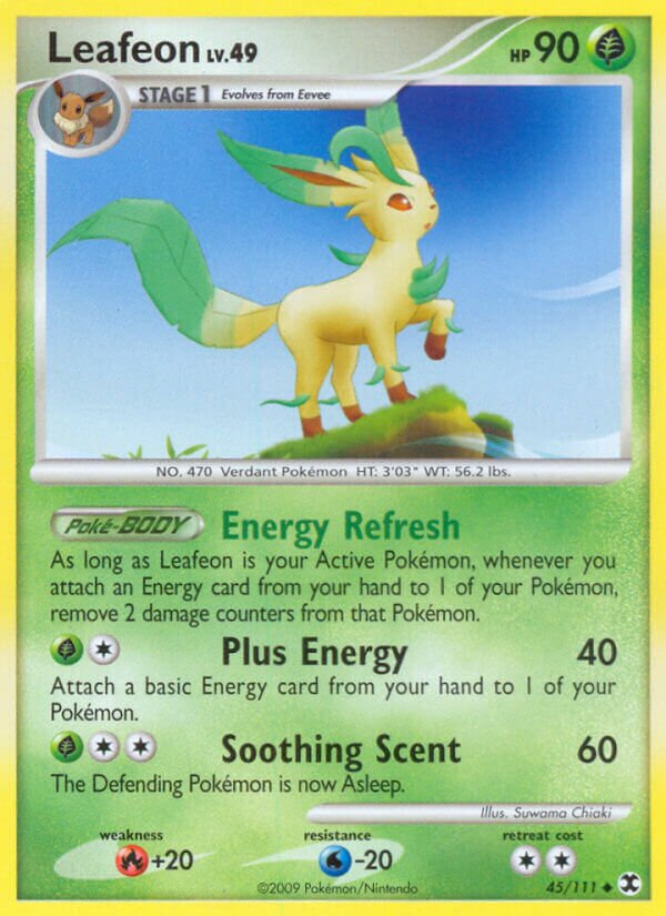 Leafeon 045/119 — Rising Rivals (English Pokémon TCG card)