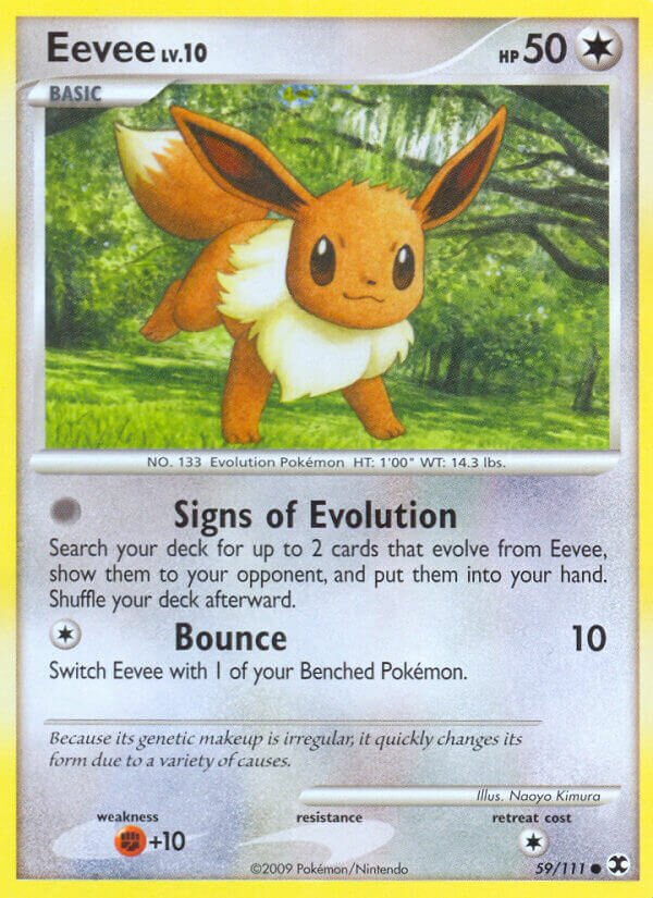 Eevee 059/119 — Rising Rivals (English Pokémon TCG card)