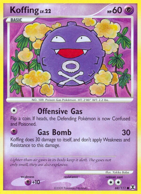 Koffing 068/119 — Rising Rivals (English Pokémon TCG card)