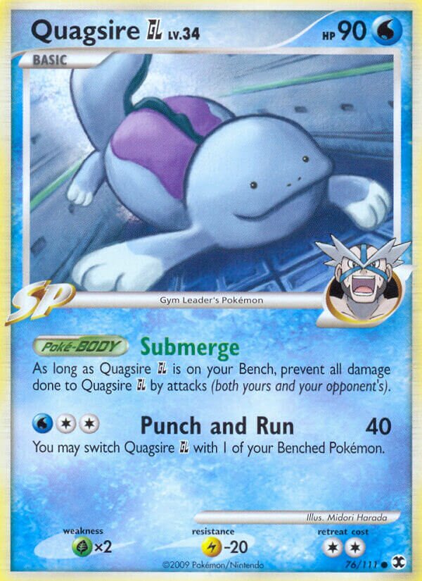 Quagsire GL 076/119 — Rising Rivals (English Pokémon TCG card)
