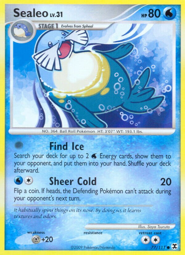 Sealeo 077/119 — Rising Rivals (English Pokémon TCG card)