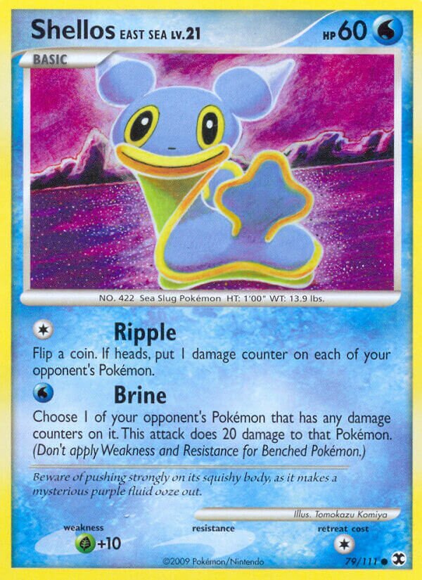 Shellos East Sea 079/119 — Rising Rivals (English Pokémon TCG card)