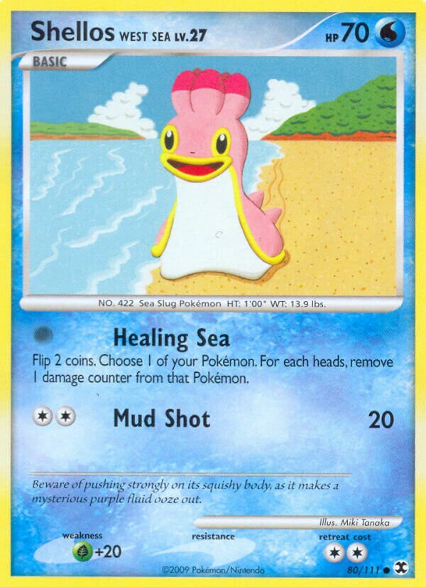Shellos West Sea 080/119 — Rising Rivals (English Pokémon TCG card)