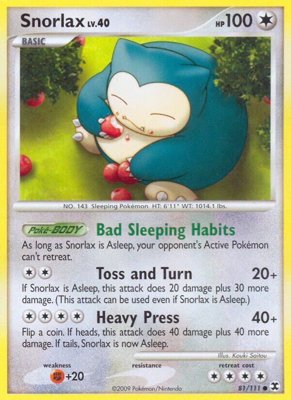 Snorlax 081/119 — Rising Rivals (English Pokémon TCG card)