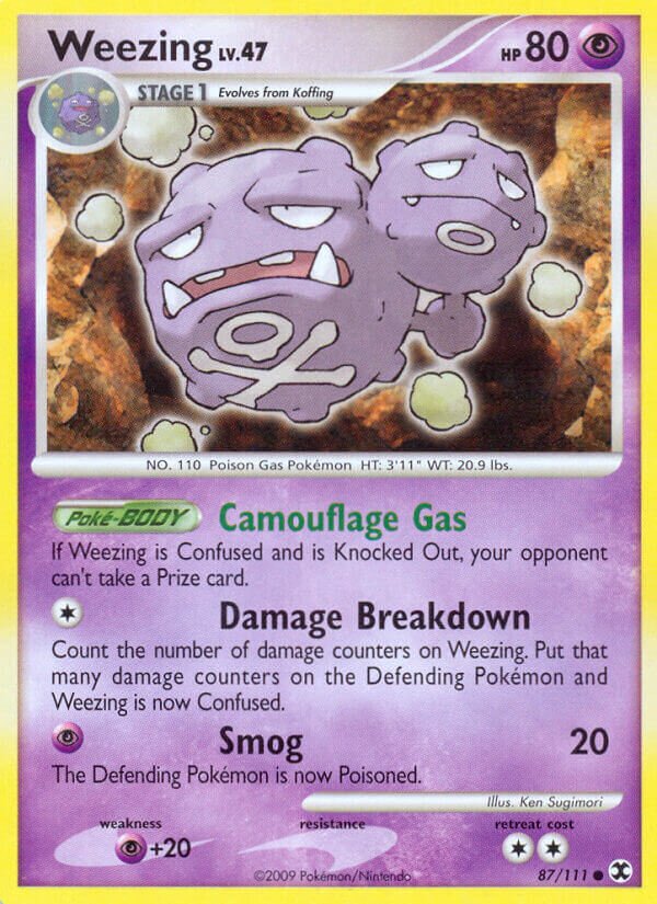 Weezing 087/119 — Rising Rivals (English Pokémon TCG card)