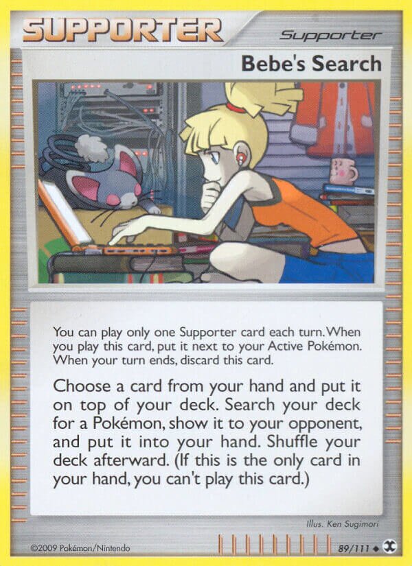Bebe's Search 089/119 — Rising Rivals (English Pokémon TCG card)