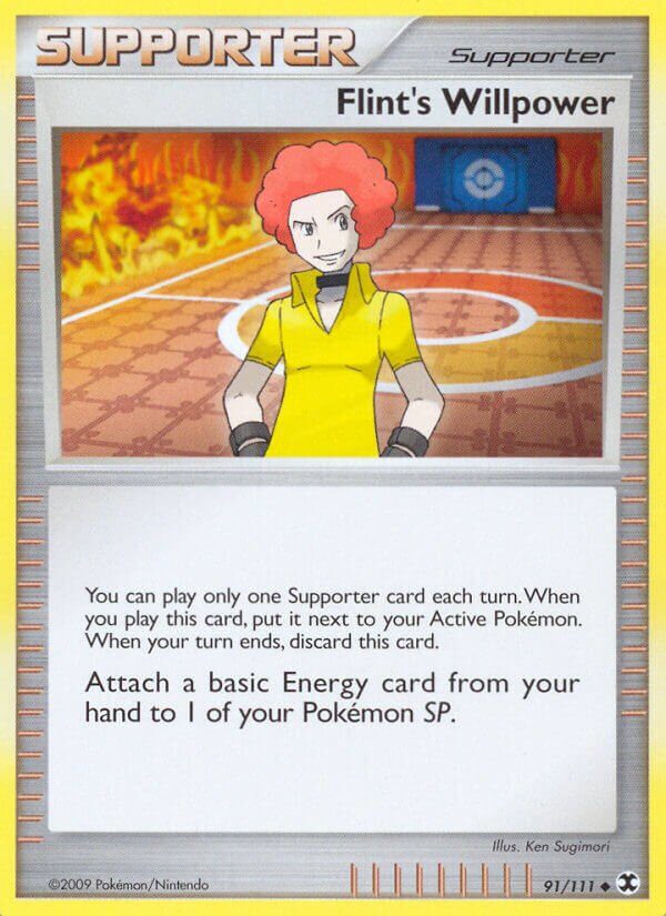 Flint's Willpower 091/119 — Rising Rivals (English Pokémon TCG card)