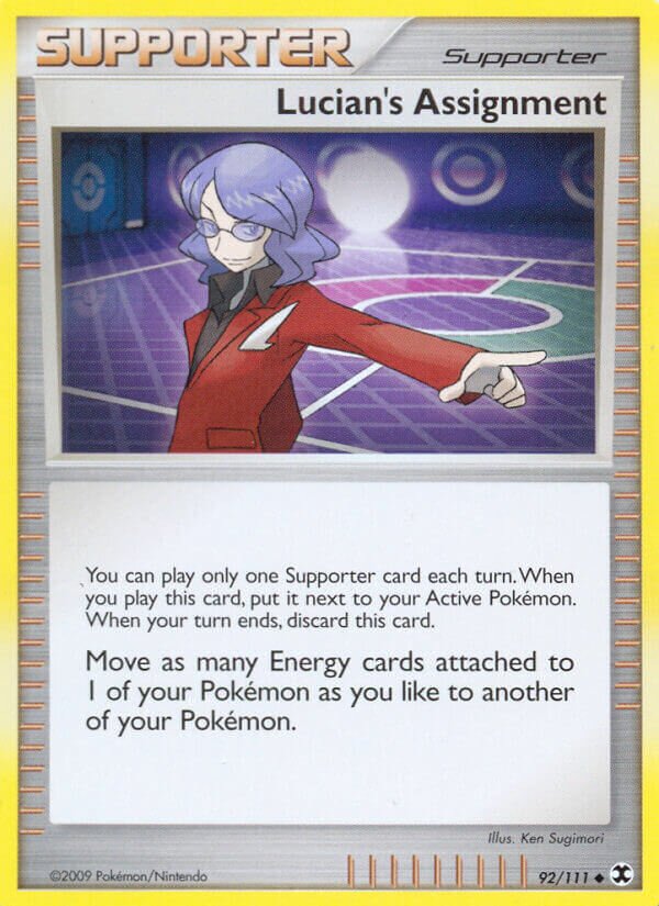 Lucian's Assignment 092/119 — Rising Rivals (English Pokémon TCG card)