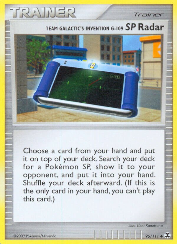 Team Galactic's Invention G-109 SP Radar 096/119 — Rising Rivals (English Pokémon TCG card)