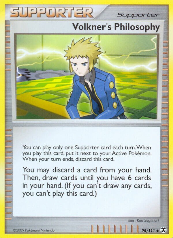 Volkner's Philosophy 098/119 — Rising Rivals (English Pokémon TCG card)