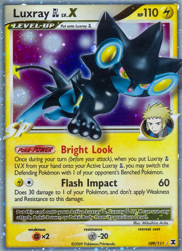 Luxray GL LV.X 109/119 — Rising Rivals (English Pokémon TCG card)