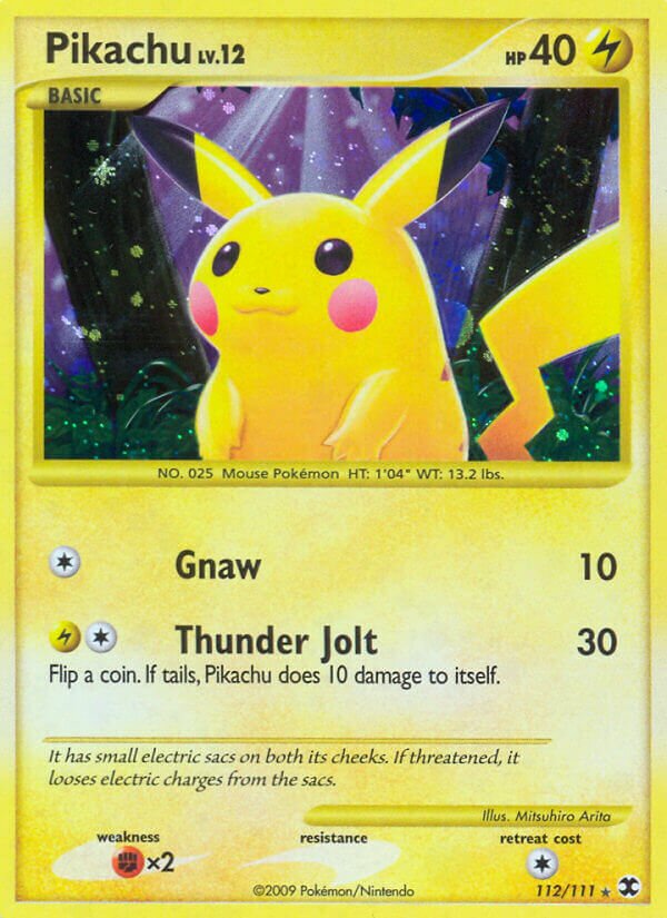 Pikachu 112/119 — Rising Rivals (English Pokémon TCG card)