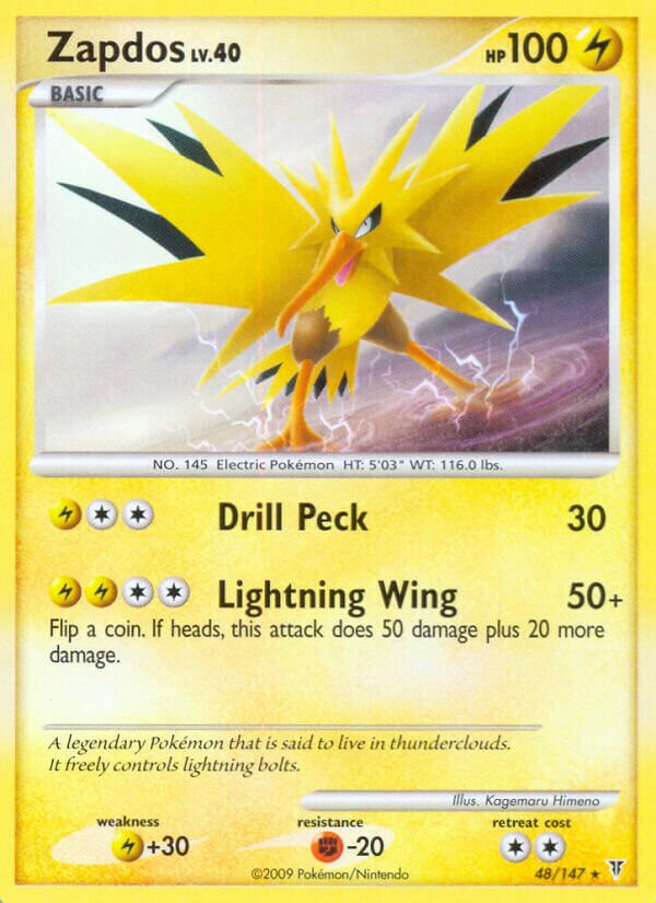 Zapdos 048/153 — Supreme Victors (English Pokémon TCG card)