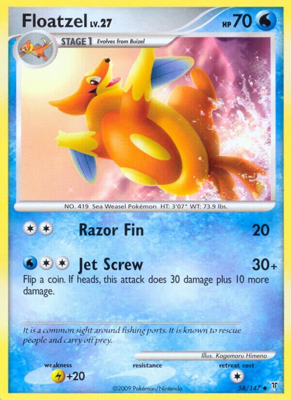 Floatzel 058/153 — Supreme Victors (English Pokémon TCG card)