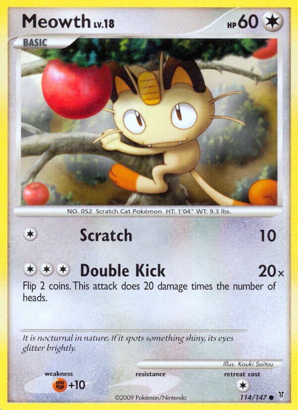 Meowth 114/153 — Supreme Victors (English Pokémon TCG card)
