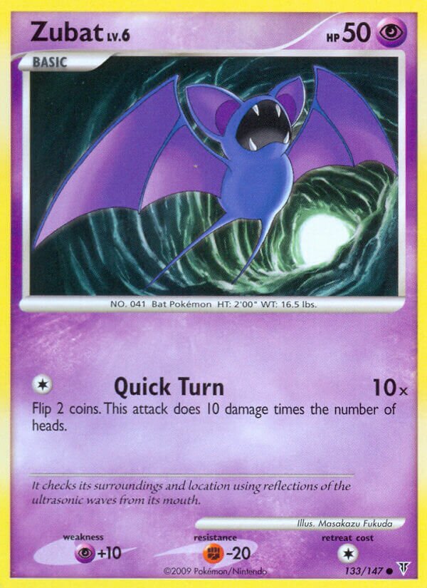 Zubat 133/153 — Supreme Victors (English Pokémon TCG card)